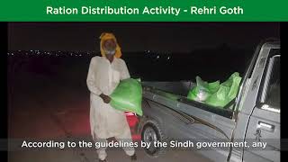 Rations Distribution in Rehri Goth
